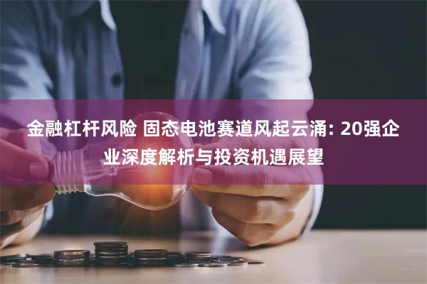 金融杠杆风险 固态电池赛道风起云涌: 20强企业深度解析与投资机遇展望